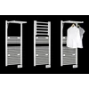Radiator electric portprosop Deltacalor  DINAMIC Plus 500 Watt - cu element de deschidere de radiator  (alb)