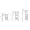 Radiator electric portprosop Deltacalor  DINAMIC Plus 500 Watt - cu element de deschidere de radiator  (alb)