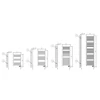 Radiator electric portprosop Deltacalor Electro 1000 Watti (alb - 500mm)