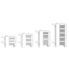 Radiator electric portprosop Deltacalor Electro 750 Watt XL (alb - 600 mm)