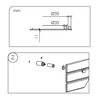 Radiator electric portprosop Deltacalor Flag 500 W (alb)
