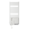 Radiator electric portprosop Deltacalor Goccia 750 + 800 Watti cu funcție de dezumidificare (alb - 500 mm)