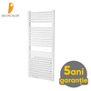 Radiator electric portprosop Deltacalor Goccia 750 + 800 Watti cu funcție de dezumidificare (alb - 500 mm)