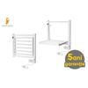 Radiator electric portprosop Deltacalor PAPILLON 150 Watți - cu element pliabil (alb)