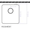  Termosemineu  pe lemne FALCON RIMINI COMODO Central W18 cu  cameră de apă (18 kW - alb) 