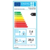  Termosemineu pe lemne FALCON MONZA COMODO Central W27 cu  cameră de apă (27 kW - cremă) 
