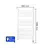 Radiator electric pentru uscarea prosoapelor WENTOREX Tolla Electric 400 Watt (alb - 500 mm)