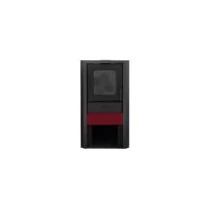  Termosemineu pe lemne FALCON MONZA COMODO Central W27 cu  cameră de apă (27 kW - burgundia) 