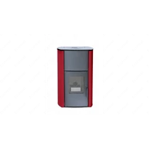 Termosemineu pe peleti WENTOREX GARLATE PS-H 13 KW complet echipat pentru incalzire, pompa, vas expansiune, aprindere automata, buncar peleti integrat, culoare burgundi