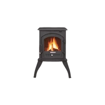 Șemineu cu plită din fontă WENTOREX Lugano WS-D 8 , pe lemne, brichete, putere 8 kW