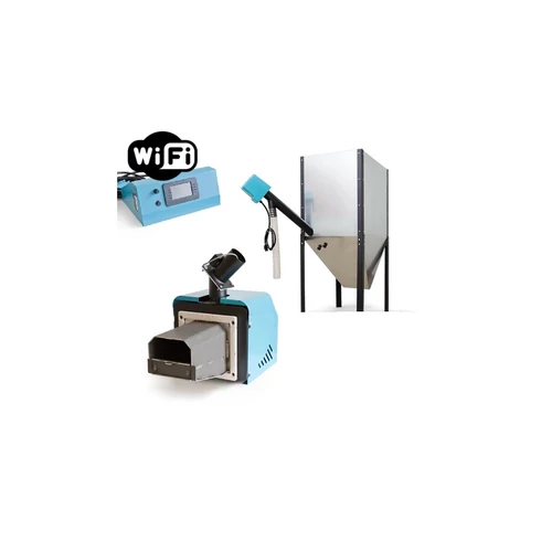 Centrometal Cm Pelet-set 20 kW arzător pe peleți cu control prin ecran tactil și rezervor de peleți
