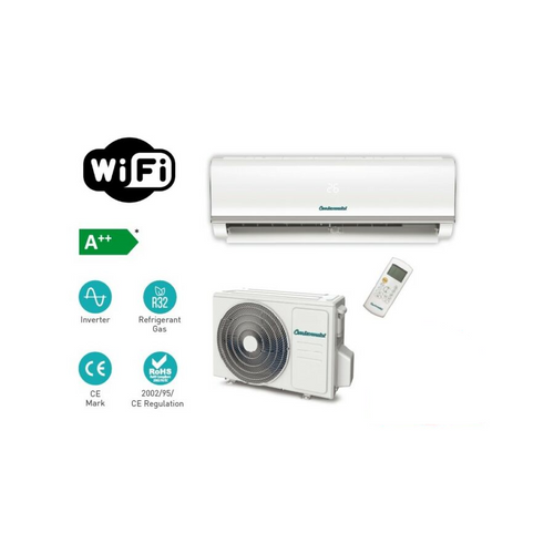  Aparat de aer condiționat split de răcire/încălzire cu pereți laterali (R32 - 3,52 kW) Centrometal AC-Cm M-12000 Wi-Fi