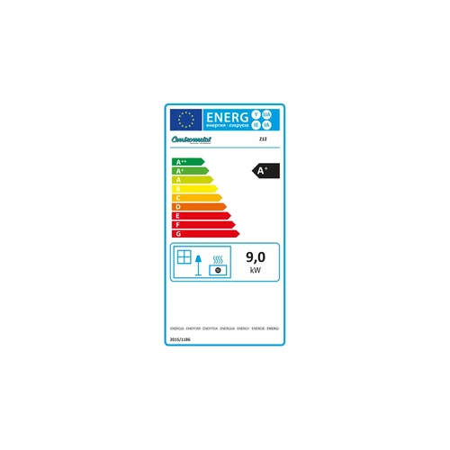 SOBA PE PELLEȚI CENTROMETAL CENTROPELET Z12 CU AER CALD  (9 KW Burgundy)