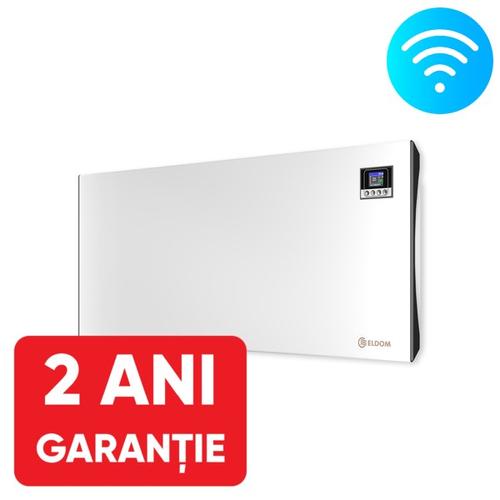  Panou de încălzire electric ELDOM Galant 25 WiFi cu control programabil (2500 wați - iOS și Android)