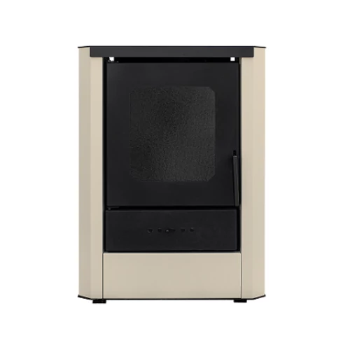  Termosemineu pe lemne FALCON RIMINI COMODO Central W18 cu  cameră de apă (18 kW - cremă) 