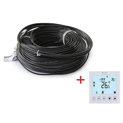 Cablu de incalzire electrica Falcon U-Heat 830 W - 46,1 m (18 W/m) + Termostat digial Intelligent Control