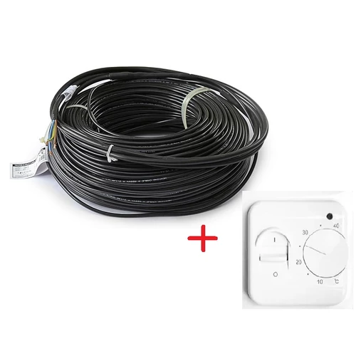 Cablu de incalzire electrica Falcon U-Heat 1500 W- 83,2 m (18W/m) + Termostat manual U-Heat