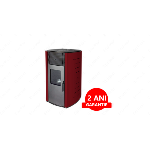SOBA PE PELEȚI FALCON COMODO TREND P10 CU AER CALD (10 KW - BURGUNDĂ)