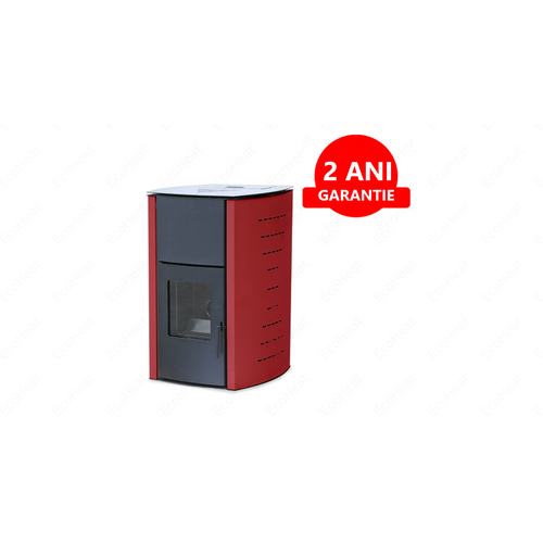 SOBA PE PELEȚI CU SISTEM DE APĂ FALCON COMODO CENTRAL P18 (18 KW - BURGUNDĂ)