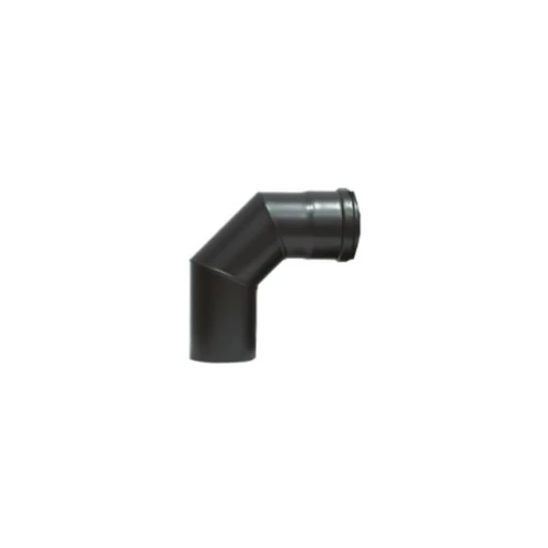 KIt de evacuare, inox vopsit negru pentru centrale si termoseminee pe peleti, diametru 80 mm, etansare cu garnitura , complet pentru montaj , 1,5 metri lungime