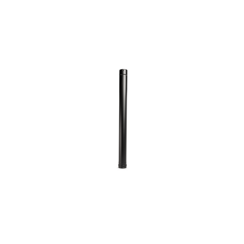 ȚEAVĂ DE FUM PENTRU SOBE PE PELEȚI DIN OȚEL INOX VOPSIT 80 X 1000 (80 MM)-NEGRU