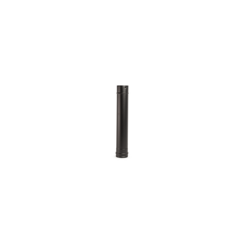 ȚEAVĂ DE FUM PENTRU SOBE PE PELEȚI DIN OȚEL INOX VOPSIT 80 X 500 (80 MM) -NEGRU