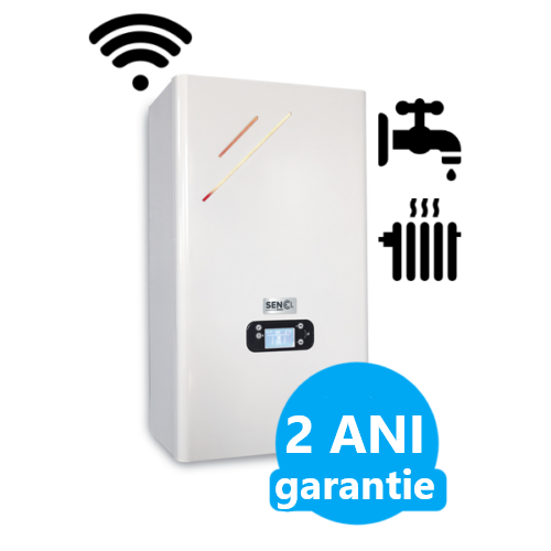 Cazan electric SENKO SENel Combi WiFi 15 kW pentru încălzire și preparare de apă caldă menajeră
